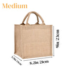6-20PC Burlap Tote Bags with Handles