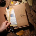DIY Retro Leather Memory Book Photo Album