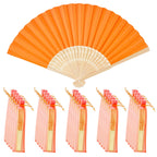 40-240PC Folding Hand Fans Optional Fabric Gift Bag