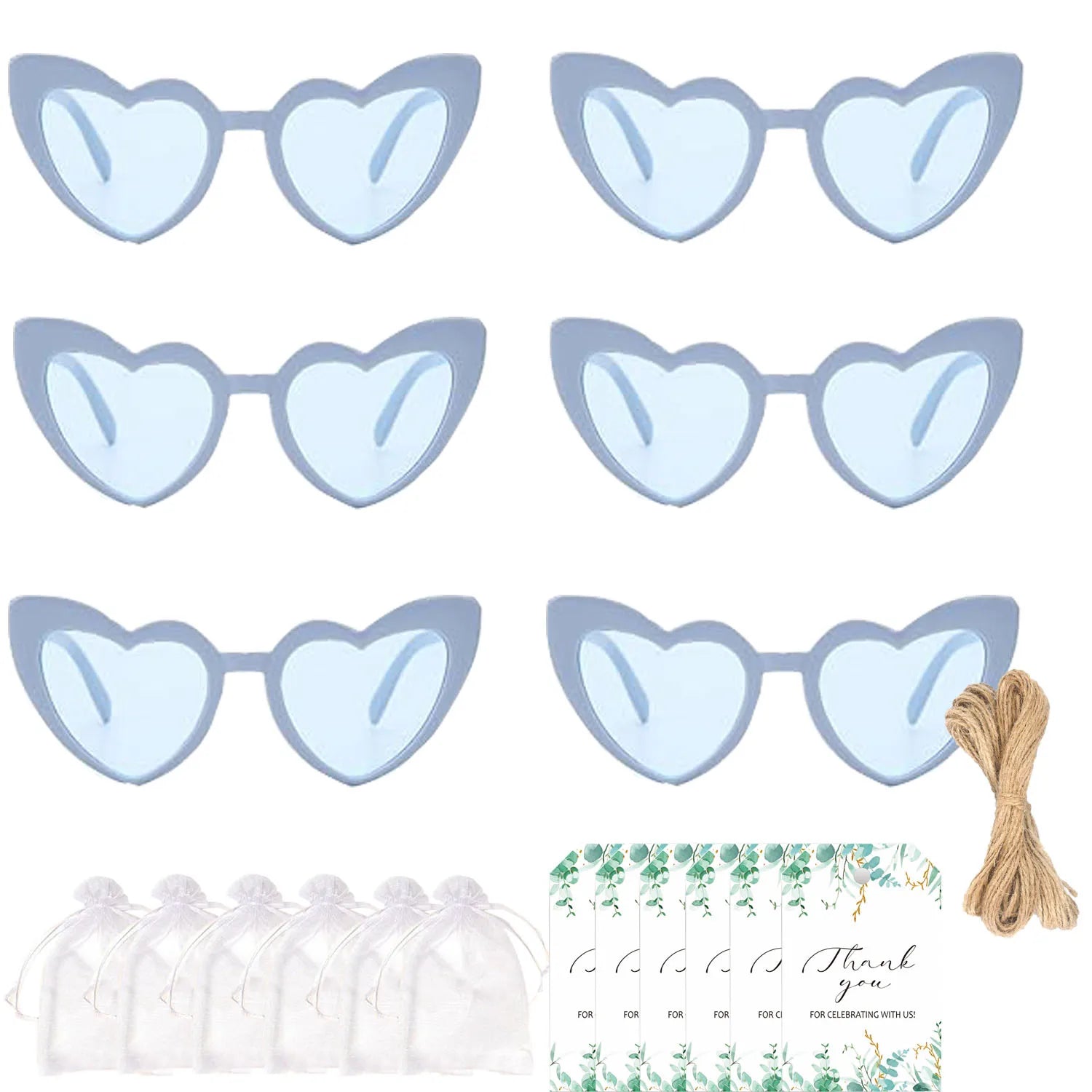12-100PC Sunglasses With Thank You Card & Gift Bag