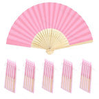 40-240PC Folding Hand Fans Optional Fabric Gift Bag