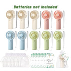 10-100PC Handheld Fans With Gift Cards & Bags