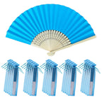 40-240PC Folding Hand Fans Optional Fabric Gift Bag