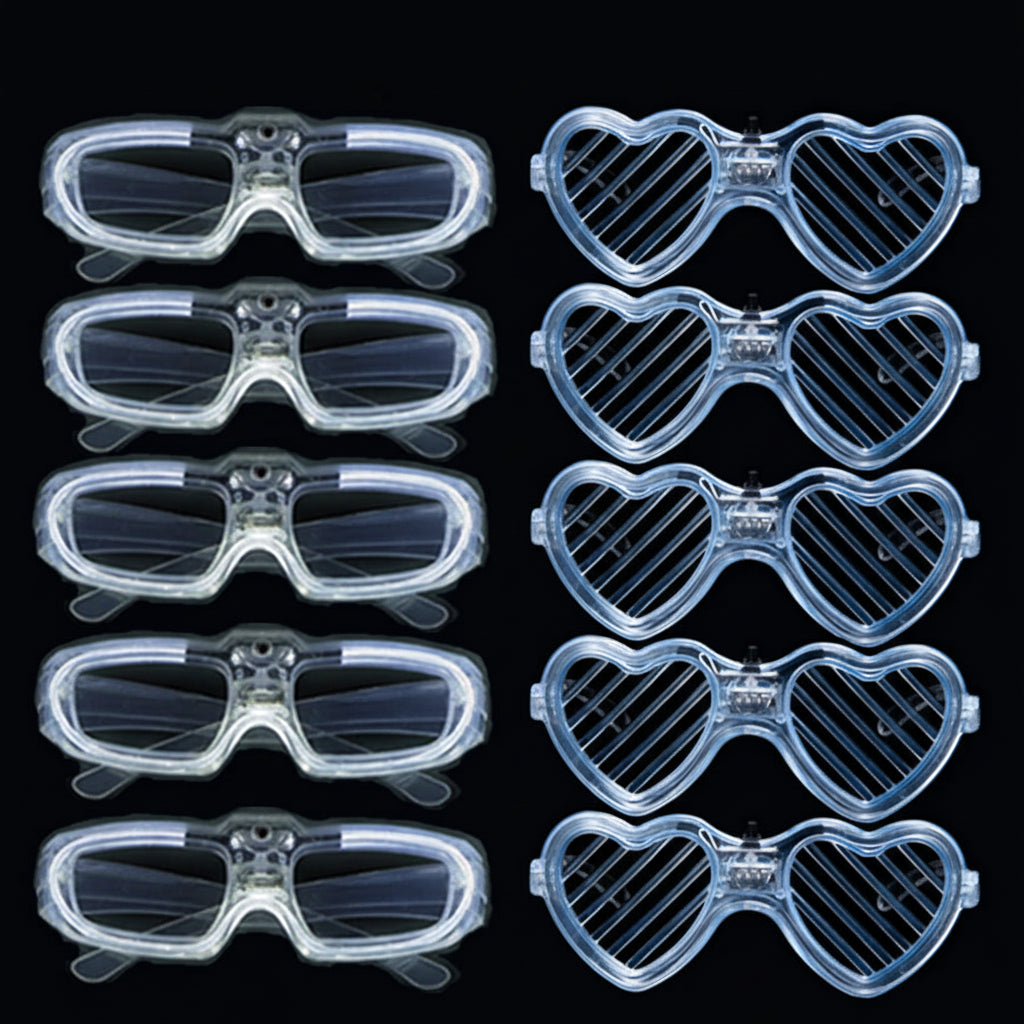 LED Light Up White Sunglasses