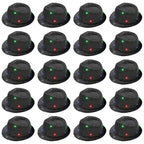 Light Up Straw Fedora Hats