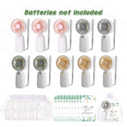 10-100PC Handheld Fans With Gift Cards & Bags