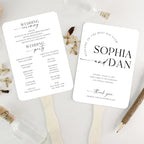 10/30PC Personalised Printed Paper Fans with Wooden Sticks