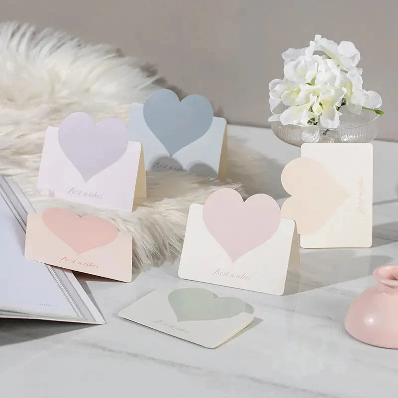 100PC Love Heart Card with Envelope