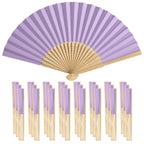 40-240PC Folding Hand Fans Optional Fabric Gift Bag