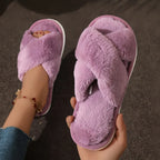 4-12 Sets Faux Fur Slippers
