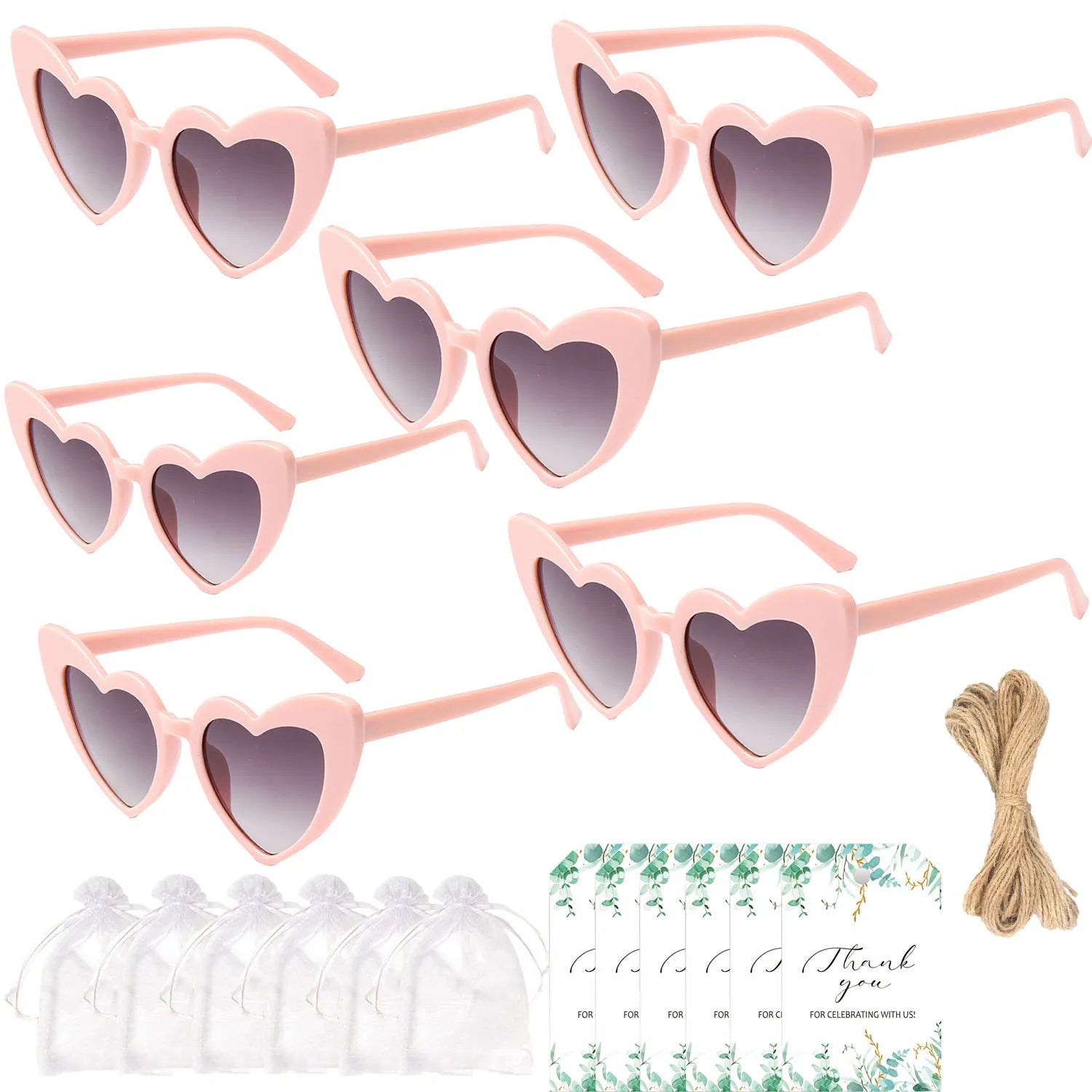 12-100PC Sunglasses With Thank You Card & Gift Bag
