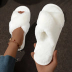 4-12 Sets Faux Fur Slippers