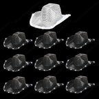 8-80PC Light Up LED Cowboy Hats