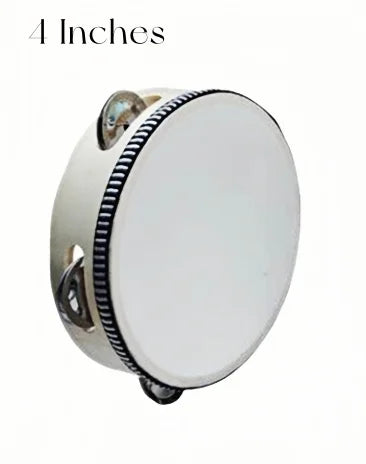 10-60PC 4/6/8Inch Wooden Handheld Tambourines Drums with Jingles