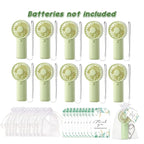 10-100PC Handheld Fans With Gift Cards & Bags