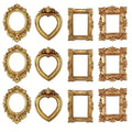 Golden Mini Vintage Photo Frames