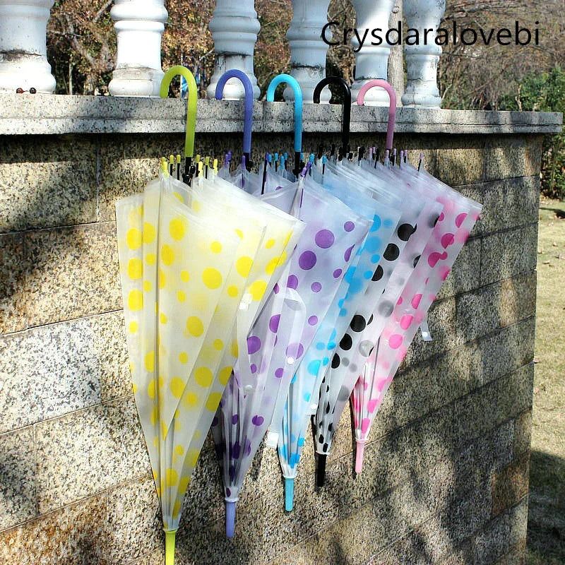 40PC Transparent Multicolour Umbrellas