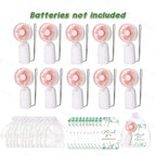 10-100PC Handheld Fans With Gift Cards & Bags