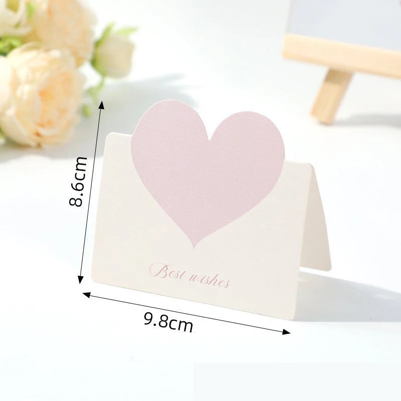 100PC Love Heart Card with Envelope