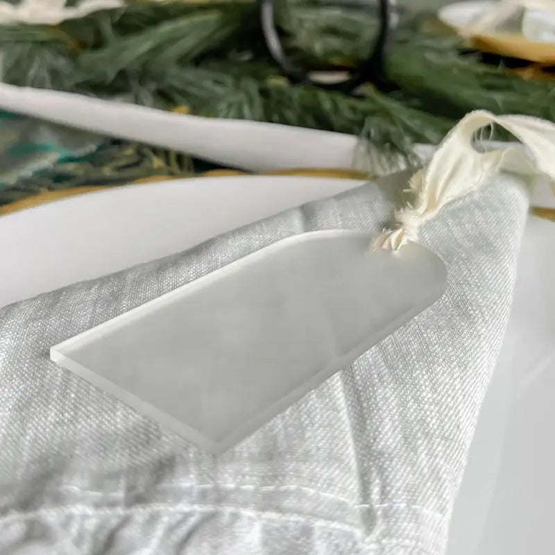 10-150PC Blank Acrylic Arch Place Card Name Tag