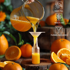 30-100PC Mini Liquor Bottles with Funnels