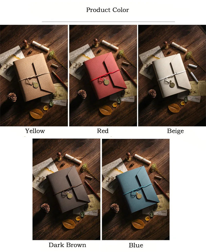 DIY Retro Leather Memory Book Photo Album