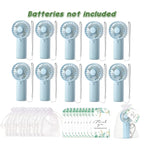 10-100PC Handheld Fans With Gift Cards & Bags
