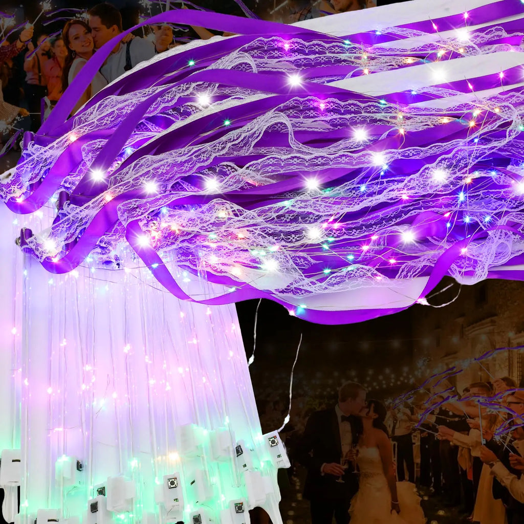 Light-Up LED Ribbons Wands Streamers Sticks with Bells