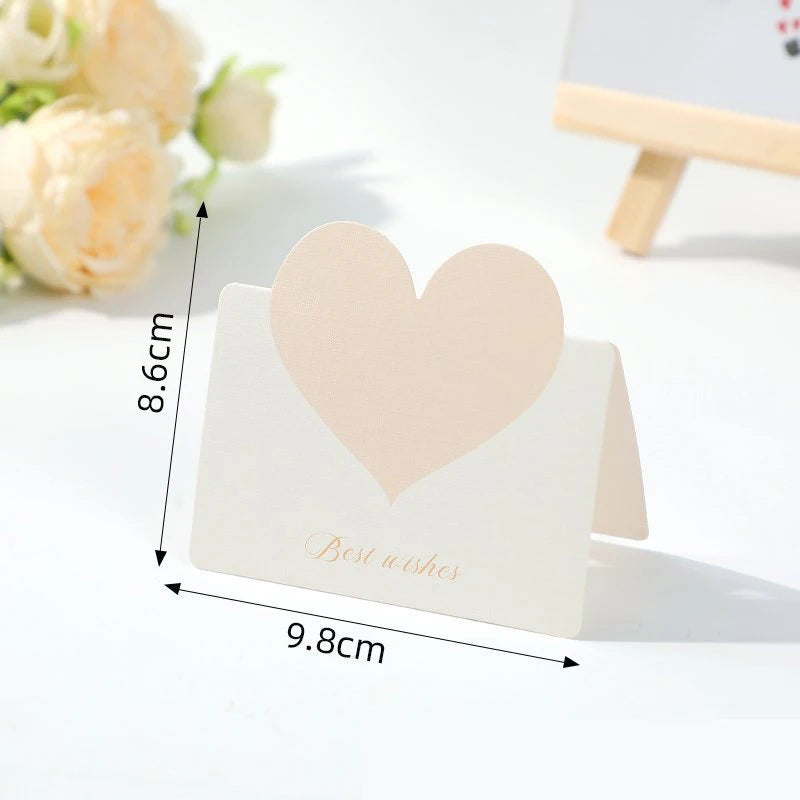 100PC Love Heart Card with Envelope