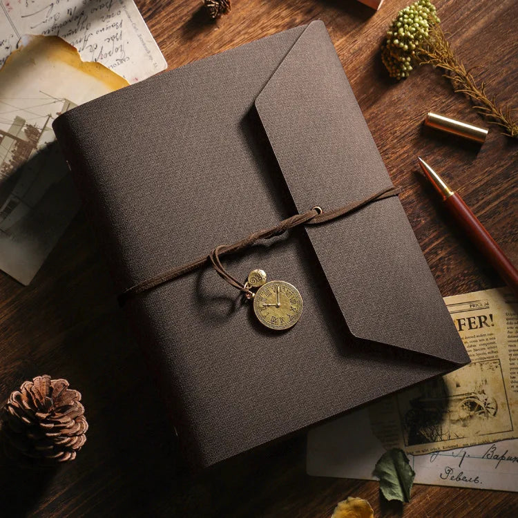 DIY Retro Leather Memory Book Photo Album