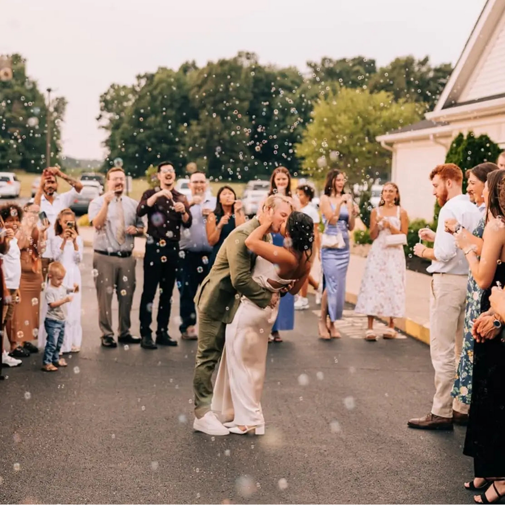 50/100PC Empty Bubble Wands with Gift Bag & Thank You Card