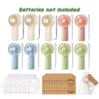 10-100PC Handheld Fans With Gift Cards & Bags