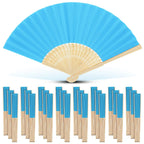 40-240PC Folding Hand Fans Optional Fabric Gift Bag