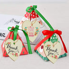 10/20/60PC Wooden Blank Heart DIY Crafts with Natural Twine