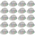 Light Up Straw Fedora Hats