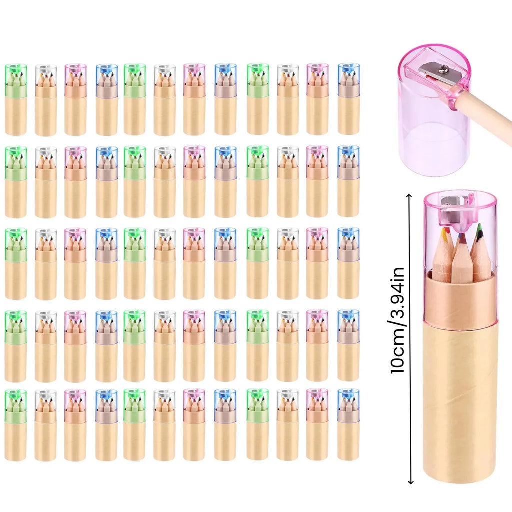Mini Coloured Pencils With Sharpener