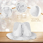 Light Up Straw Fedora Hats