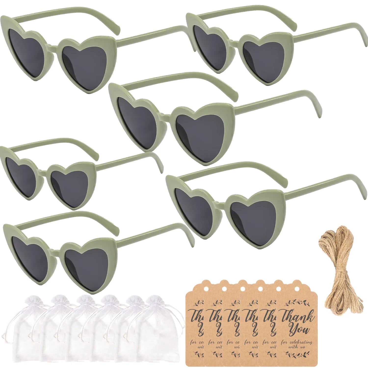 12-100PC Sunglasses With Thank You Card & Gift Bag