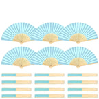40-240PC Folding Hand Fans Optional Fabric Gift Bag