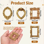 Golden Mini Vintage Photo Frames