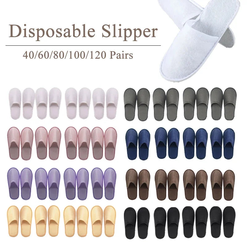 40-120 Pairs Disposable Slippers