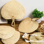 Natural Raffia Fans