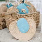 Natural Raffia Fans
