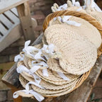 Natural Raffia Fans